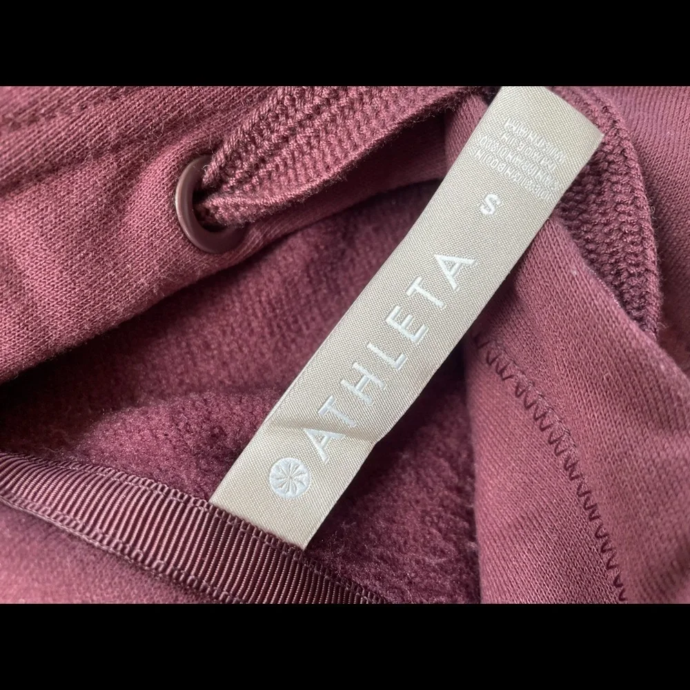 NWOT Maroon Athleta Sweatshirt - Picture 6 of 8